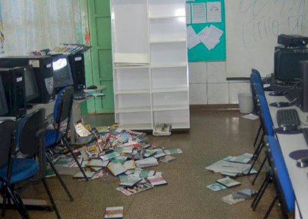 Vândalos destroem sala de Educação Especial em Aral Moreira