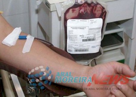 Campanha de doação de sangue acontece no dia 25 em Aral Moreira