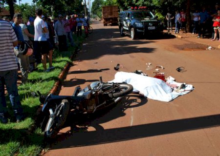 Rapaz de 25 anos morre ao ser atropelado por caminhão em Aral Moreira