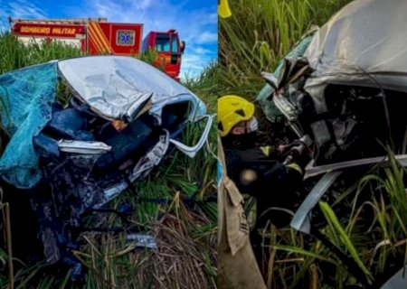 Colisão entre carro e carreta na BR-267 faz vítima fatal em Mato Grosso do Sul