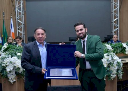 Gerson Claro orgulhoso com título de Cidadão Aparecidense