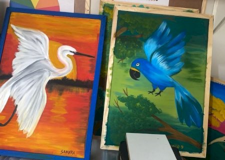 Exposição destacará arte de crianças com deficiência em exposição de telas no Bioparque Pantanal